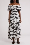 Go Couture Off The Shoulder Maxi Dress In Ivory