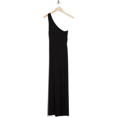 Go Couture One Shoulder Maxi Dress In Black
