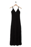 Go Couture Panel Cut Maxi Dress In Black
