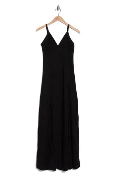 Go Couture Panel Cut Maxi Dress In Black