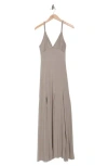 Go Couture Panel Cut Maxi Dress In Blue