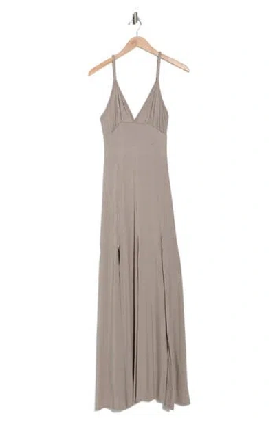 Go Couture Panel Cut Maxi Dress In Blue