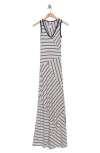 Go Couture Panel Maxi Dress In Gray