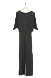 Go Couture Raglan Sleeve Jumpsuit In Two-tone Black