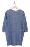 Go Couture Relax With Me Long Sleeve Sweater Dress In Navy