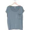 Go Couture Round Neck Dolman Sleeve Top