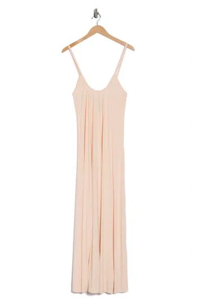 Go Couture Scoop Neck Maxi Dress In Neutral