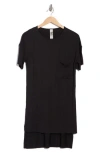 GO COUTURE GO COUTURE SHORT SLEEVE HIGH-LOW TUNIC TOP