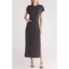 Go Couture Short Sleeve Hoodie Dress