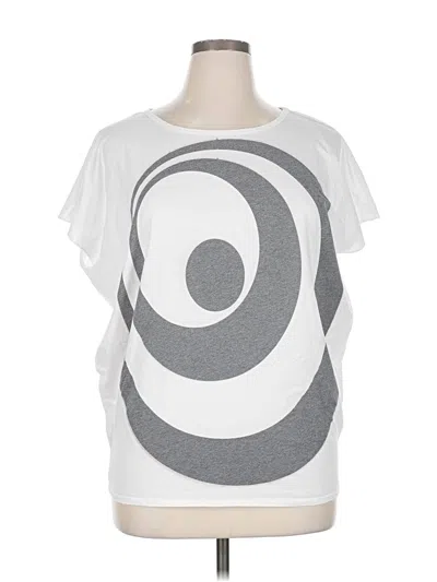 Pre-owned Go Couture Short Sleeve T-shirt In Silver