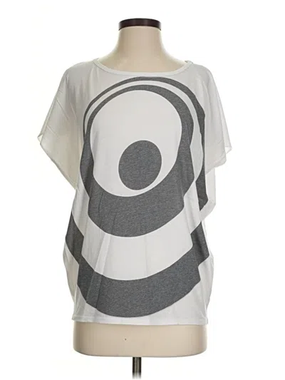 Pre-owned Go Couture Short Sleeve T-shirt In Silver