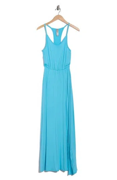 Go Couture Sleeveless Maxi Dress In Blue