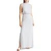 Go Couture Sleeveless Maxi Dress In Gray