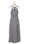 Go Couture Sleeveless Maxi Dress In Gray