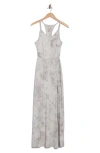 Go Couture Sleeveless Maxi Dress In Gray