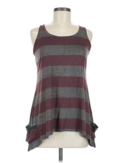 Pre-owned Go Couture Sleeveless T-shirt In Burgundy
