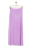 Go Couture Slit Maxi Skirt In Lavendar