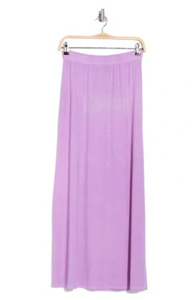 Go Couture Slit Maxi Skirt In Lavendar