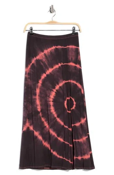 Go Couture Slit Maxi Skirt In Multi