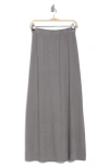 Go Couture Slit Maxi Skirt In Silver