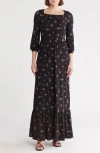Go Couture Square Neck Maxi Dress In Black