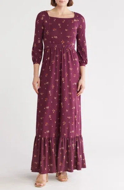 Go Couture Square Neck Maxi Dress