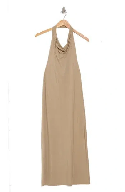 Go Couture Strapless Maxi Dress In Mocha