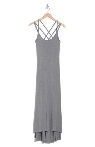 Go Couture Strappy Maxi Dress In Gray