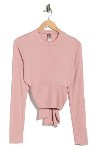 Go Couture Tie Back Top In Pink