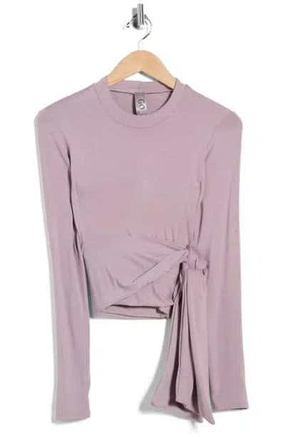 Go Couture Tie Back Top In Purple