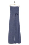 Go Couture Tube Strapless Jumpsuit In Navy