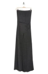 Go Couture Tube Strapless Jumpsuit In Black