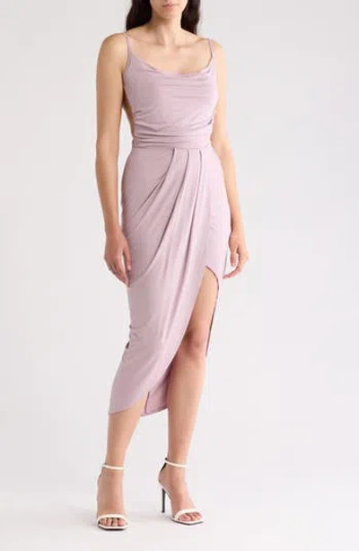 Go Couture Tulip Dress In Elderberry