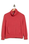 Go Couture Turtleneck Sweater In Red