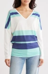 Go Couture V-neck Dolman Sleeve Sweater
