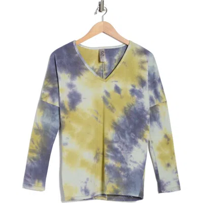 Go Couture V-neck Dolman Sleeve Sweater In Multi