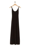 Go Couture V-neck Maxi Dress In Black