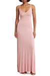 Go Couture V-neck Maxi Dress In Purple