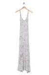 Go Couture V-neck Maxi Dress In Gray