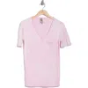Go Couture V-neck Pocket T-shirt In Lavendar