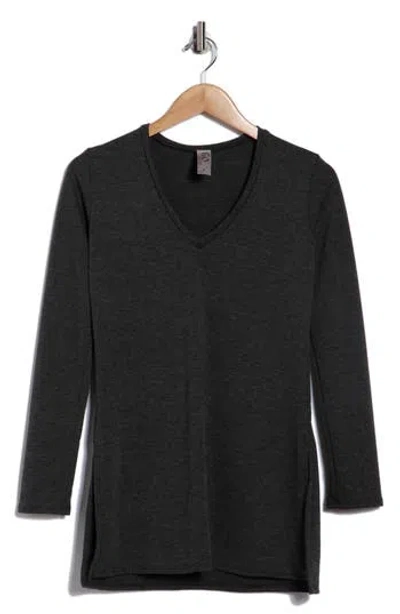 Go Couture V-neck Tunic Sweater
