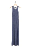 Go Couture Wide Leg Jumpsuit In Navy
