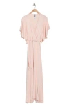 Go Couture Wrap Maxi Dress In Multi