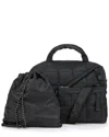 Go Dash Dot Puffle Duffel Bag In Black