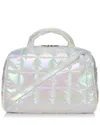 Go Dash Dot Puffle Duffel Bag In White