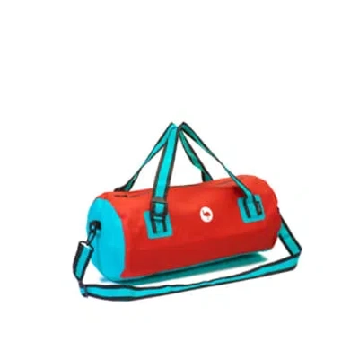 Go Emu Red & Turquoise Dry Duffel Bag