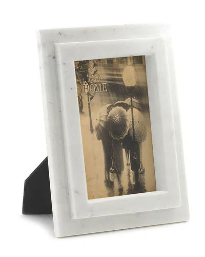 Go Home 5x7 Marble Frame In White