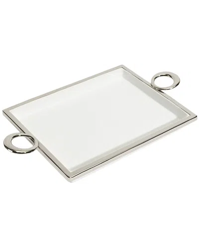 Go Home Eliza Ceramic Tray In White