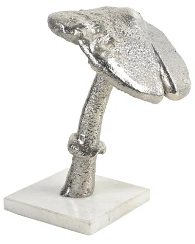 Go Home Funghi Sculpture In Silver