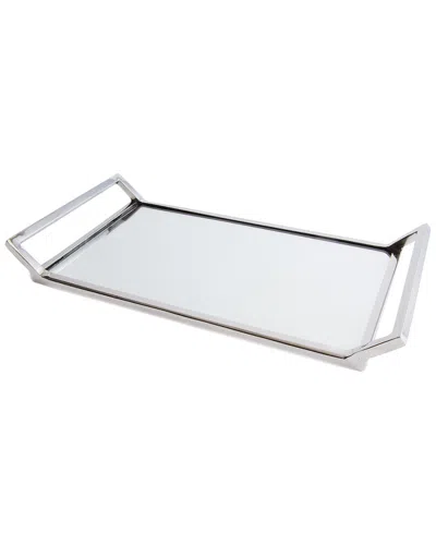 Go Home Helena Mirrored Tray In Silver